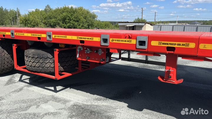 Полуприцеп трал (тяжеловоз) Авиком 98714-04 высокорамный раздвижной, 2023