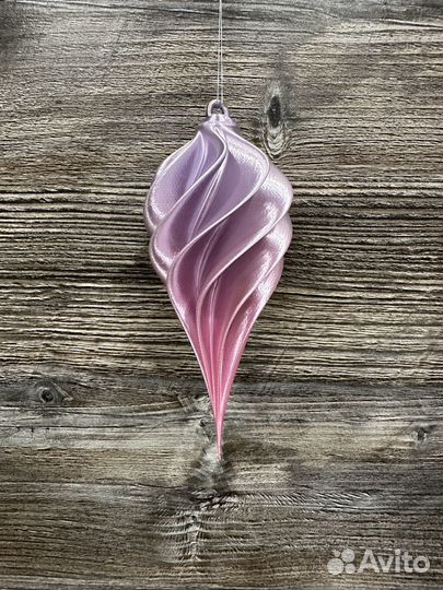 Елочная игрушка Сосулька с переходом 3D принтер