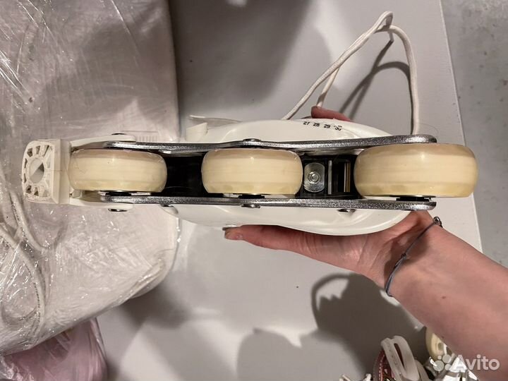 Р. 27-30 Детские раздвижные ролики на девочку