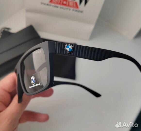 Солнцезащитные очки BMW чёрные матовые