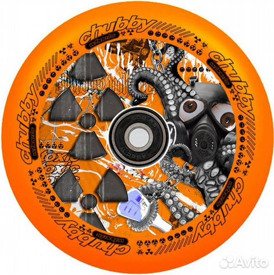 Колесо chubby Lab 110mm Radioactive Orange Kra7