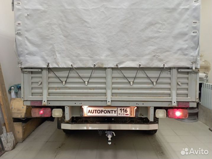 Фаркоп на УАЗ Пикап и Профи нержавейка квадрат