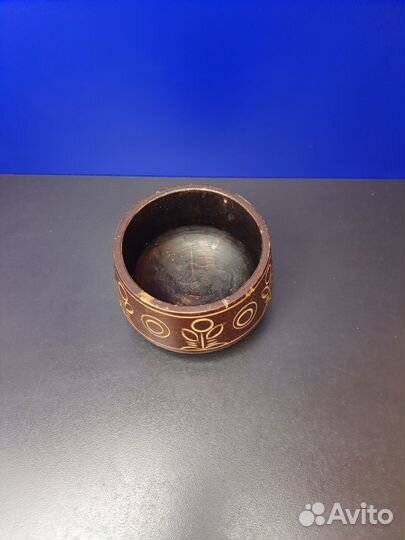 Вазочка дерево резьба винтаж СССР