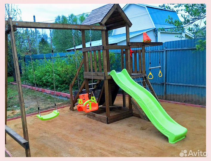 Детская деревянная площадка