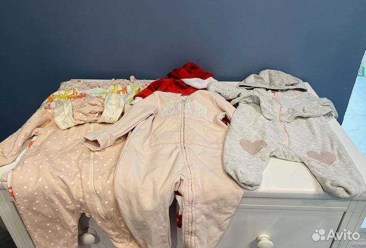 Детские вещи пакетом от 0 до года для девочки