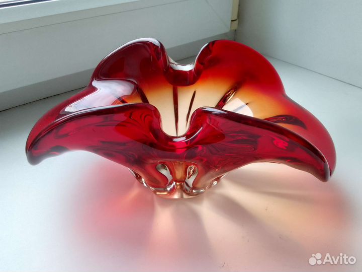 Ваза цветное стекло