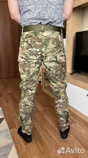 Штаны военные мультикам с наколенниками