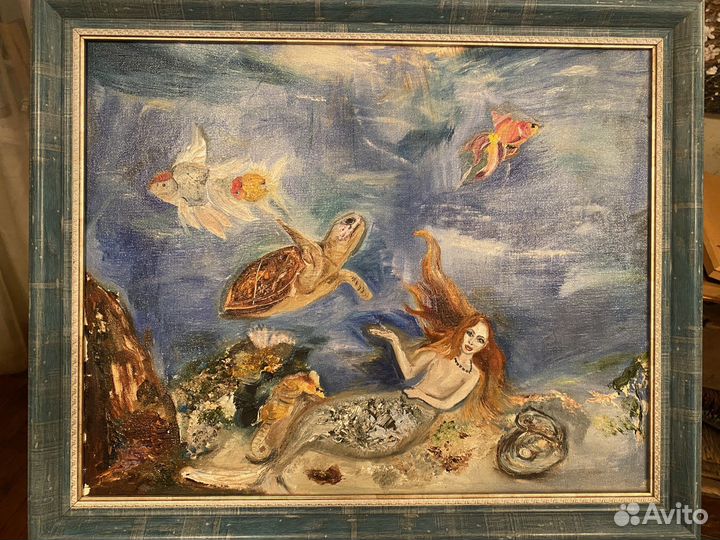 Картина маслом на холсте море