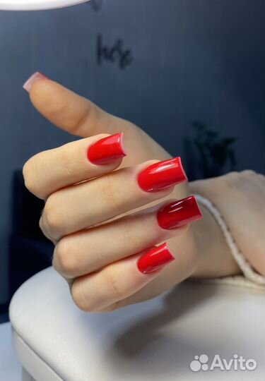 Маникюр, ноги, гель лак, наращивание ногтей