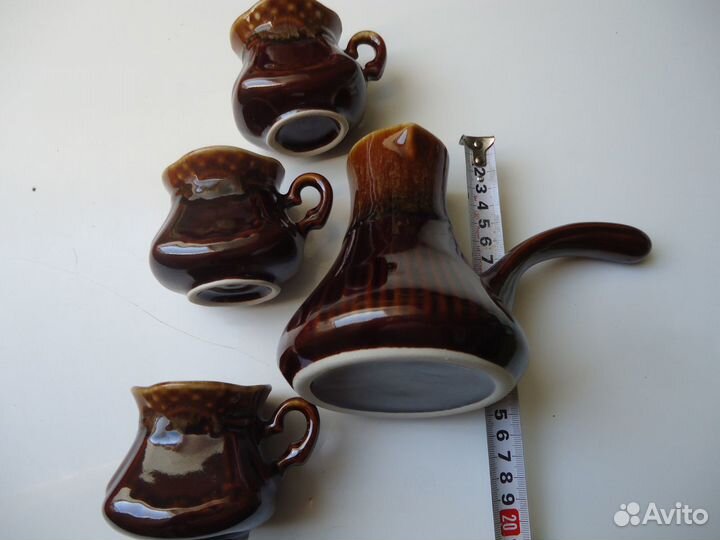 Кофейный набор Турка и чашечки Керамика