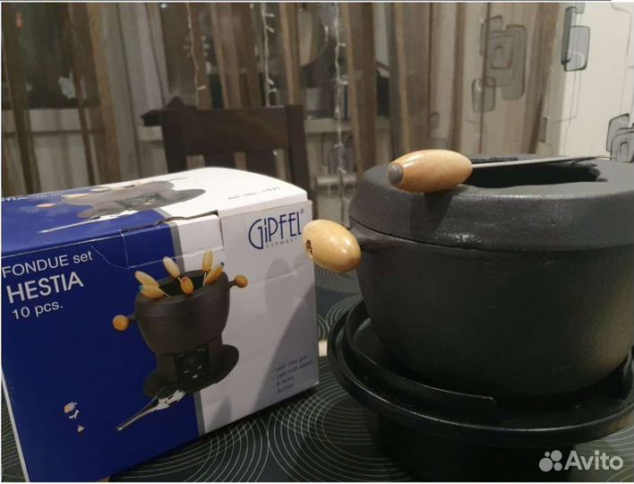 Набор для фондю gipfel чугун