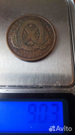 Монета нижняя Французская канада