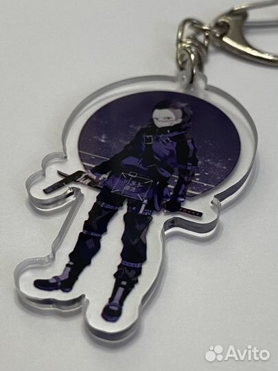 Брелок Рю, клинок рассекающий демонов, акрил, 5см