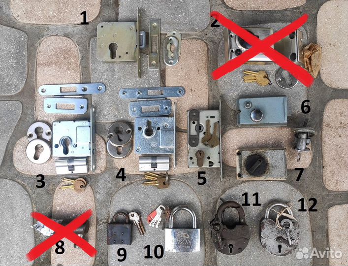 Замки врезные, накладные, навесные, амбарные, СССР