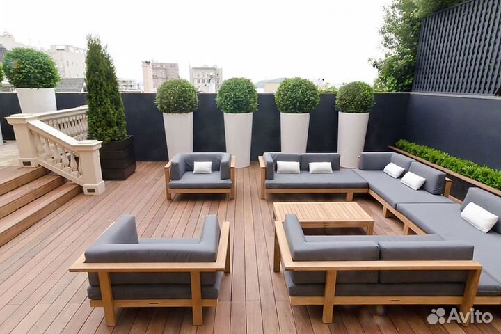 Садовая мебель из массива дерева