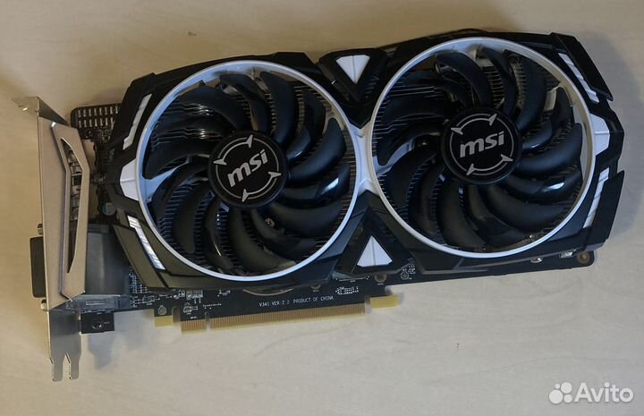 Видеокарта rx 570 8gb msi armor