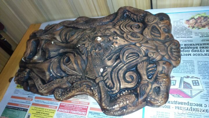 Маска лепная 30х20 см панно на стену