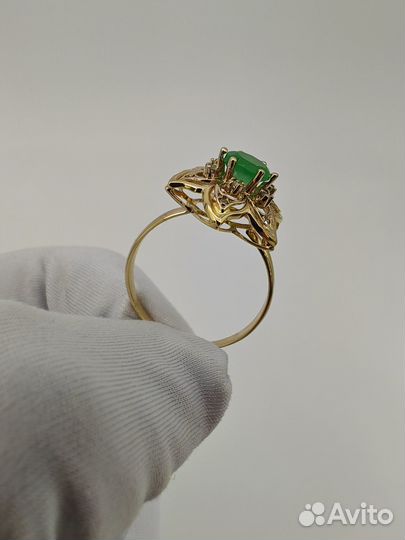 Золотое Кольцо 583 пробы с бриллиантами. Рассрочка