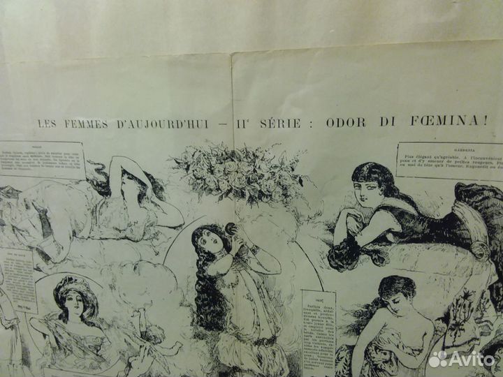 Постер женщины антикварный