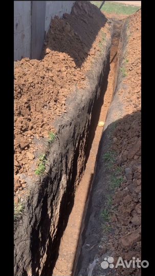 Ручная копка земли траншеи/ямы