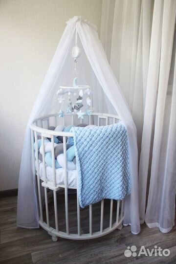 Плед вязаный