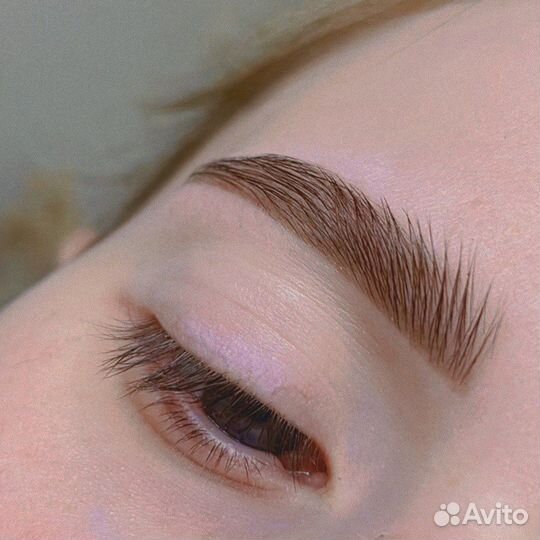 Оформление бровей брови ресницы лами укладка