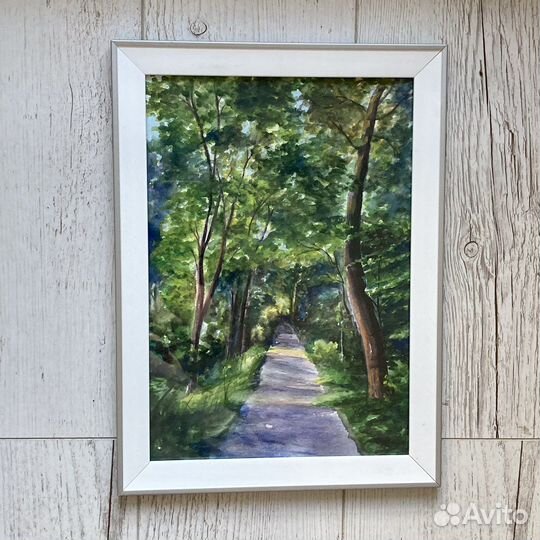 Картина акварель пейзаж