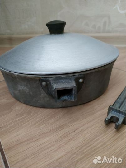 Сковорода-жаровня, дюралюминий СССР, d23см.1,8л