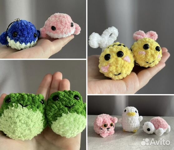 Вязаная плюшевая игрушка / брелок