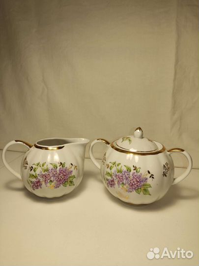 Сервиз Сирень Дулево 1961 г