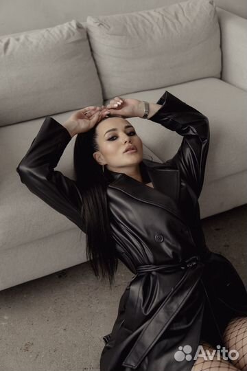 Кожаный плащ в аренду для фотосессий