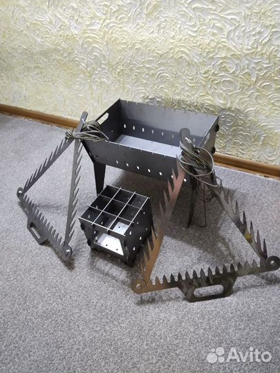 Коса донная(грабли).Печка щепочница.Мангал разборн