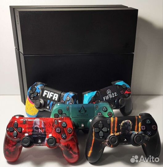 Sony PS4 1тб+998игр+Fifa23