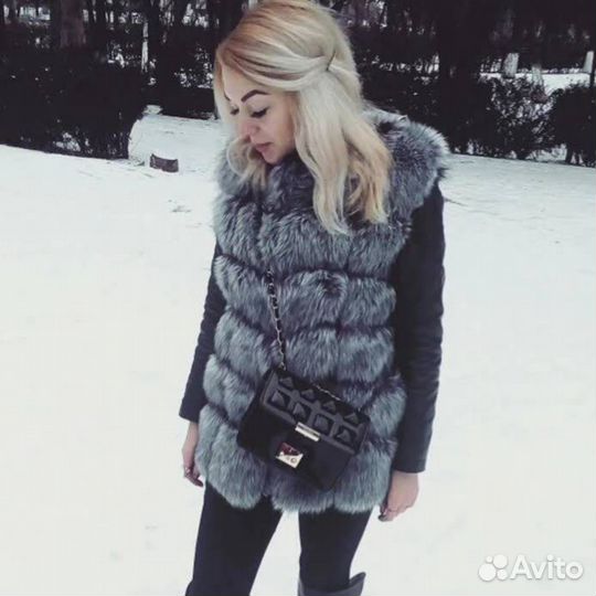 Жилет новый из искусственного меха размер М