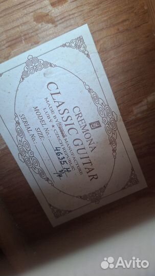 Классическая гитара Cremona (Чехия)