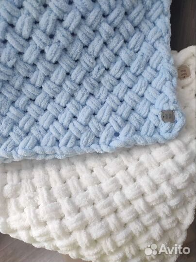 Плед детский плюшевый ручная работа