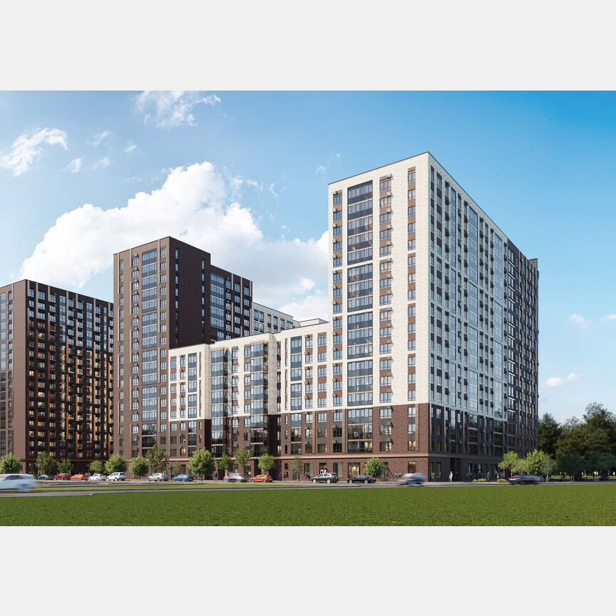 2-к. квартира, 53,3 м², 16/18 эт.