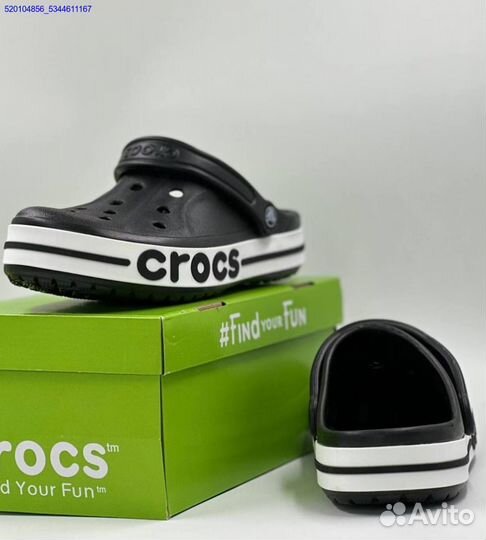 Женские Тапки Кроксы Crocs Black (Арт.31440)