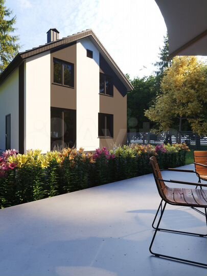 Коттедж 110 м² на участке 8 сот.