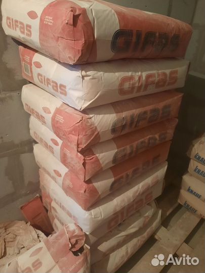 Гипсовая штукатурка Gifas, шпаклевка Knauf