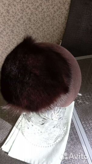 Шляпка женская с соболем