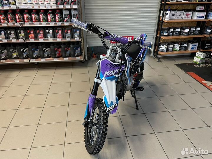 Питбайк kayo mini YX125EM 14/12 Мех. сцепл. э.стар