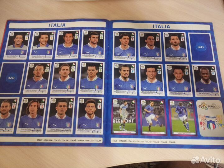 Альбом с наклейками Panini Евро 2012