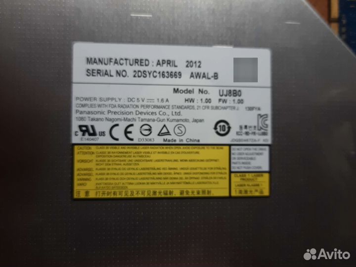 Dvd-rom от ноутбука asus k53sm