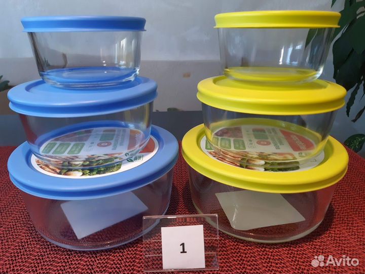 Контейнеры стеклянные герметичные разного объема