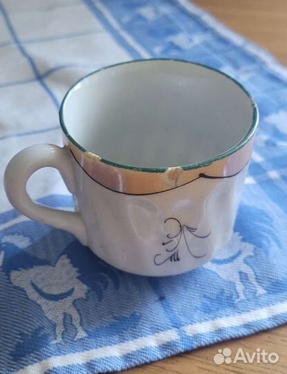 Антикварная кофейная чашка эпохи нэп