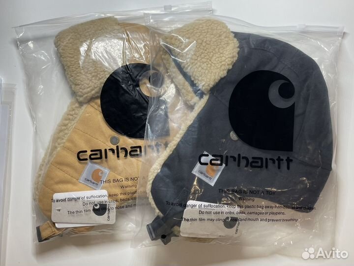 Шапка ушанка carhartt