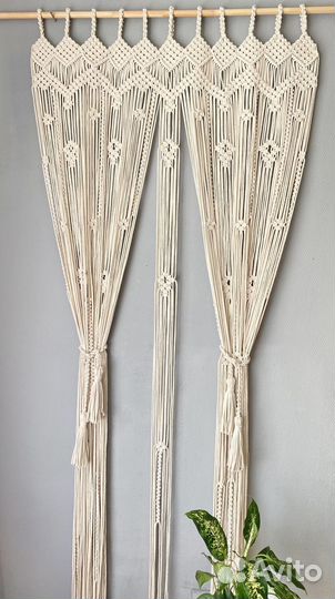 Шторы и занавески макраме
