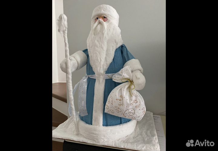 Ватный Дед Мороз ручной работы 49 см