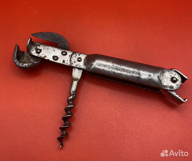 Довоенный консервный нож штопор Артель Промметиз